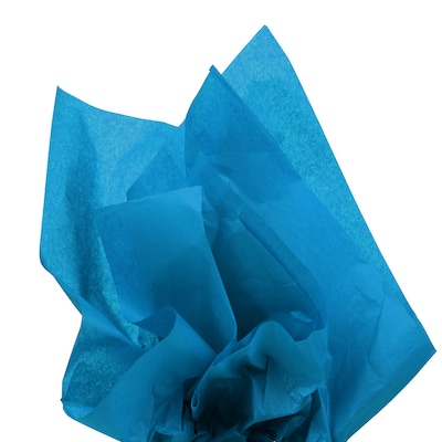 JAM PAPER Tissue Paper, Bright Blue, 20 Sheets/Pack (1152346A)