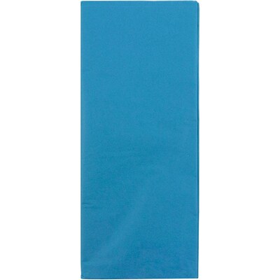 JAM Paper 20" x 26" Tissue Paper, Bright Blue, 20 Sheets/Pack (1152346A)