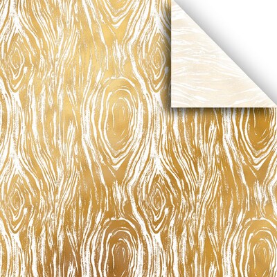 JAM PAPER Design Tissue Paper, Golden Wood Grain, 240 Sheats/Ream