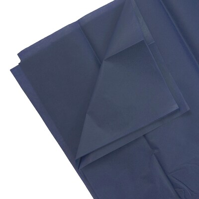 JAM PAPER Tissue Paper, Navy Blue, 20 Sheets/Pack (1152353A)