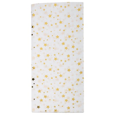 JAM PAPER Design Tissue Paper, Gold Foil Stars, 6/Pack