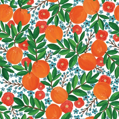 JAM PAPER Design Tissue Paper, Mandarin Grove, 240 Sheats/Ream