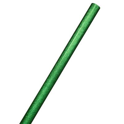 JAM Paper Christmas Wrapping Paper, 20 Sq Ft, Green Glitter (354537263)