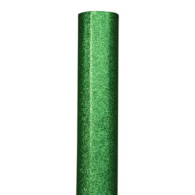 JAM Paper Christmas Wrapping Paper, 20 Sq Ft, Green Glitter (354537263)