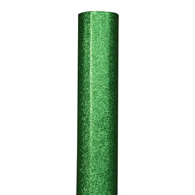 JAM PAPER Gift Wrap, Glitter Wrapping Paper, 20 Sq Ft, Green Glitter, Roll Sold Individually