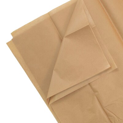 JAM Paper Tissue Paper, Tan Brown, 20 Sheets/Pack (1152350A)
