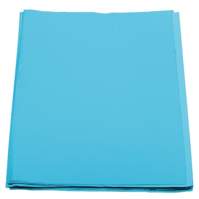 JAM Paper Tissue Paper, Aqua Blue,480 Sheets/Pack (1152379)