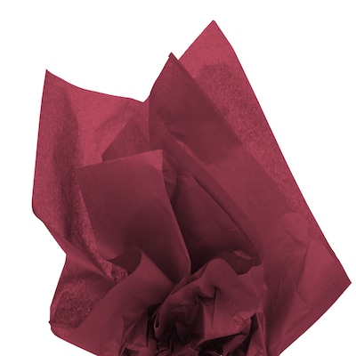 JAM Paper Tissue Paper, Burgundy, 20 Sheets/Pack (1155680A)