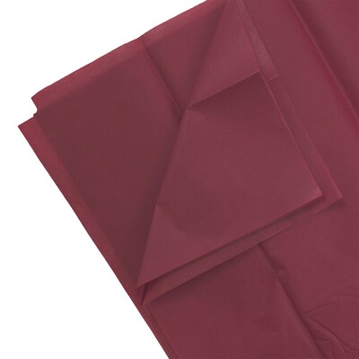 JAM Paper 20 x 26 Tissue Paper, Burgundy, 20 Sheets/Pack (1155680A)