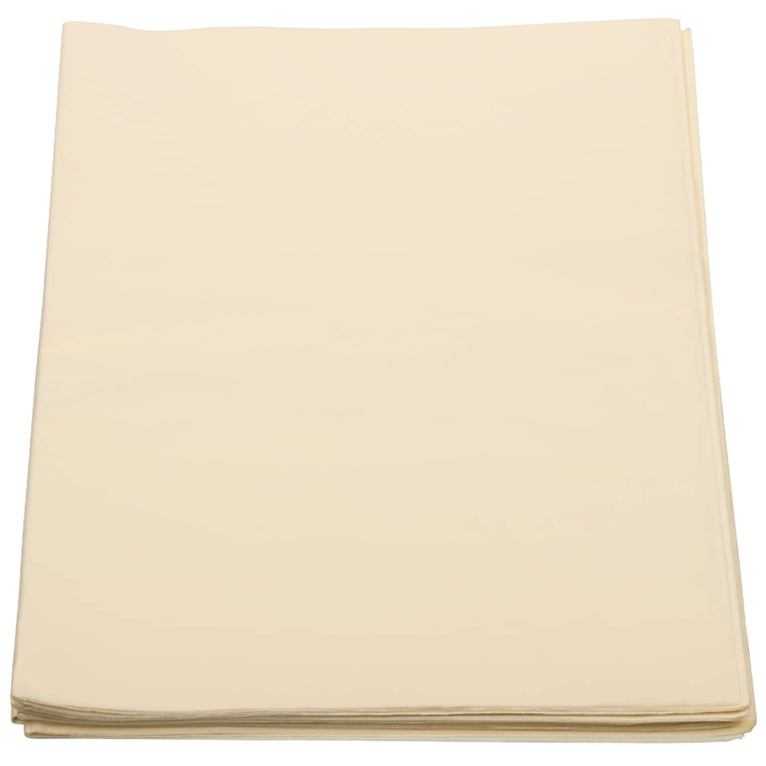 JAM Paper 20 x 26 Tissue Paper, Ivory, 480 Sheets/Pack (1155678)