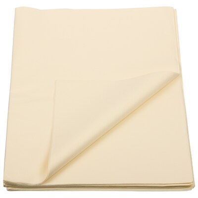 JAM Paper 20" x 26" Tissue Paper, Ivory, 480 Sheets/Pack (1155678)
