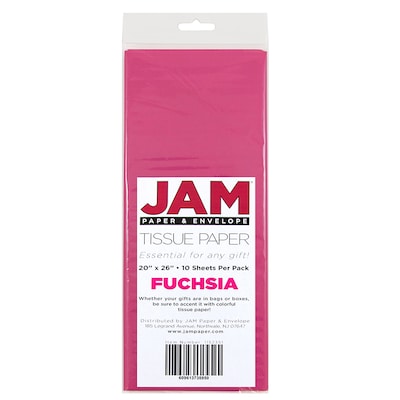 JAM PAPER Tissue Paper White 20 Sheets/Pack (11537395A)