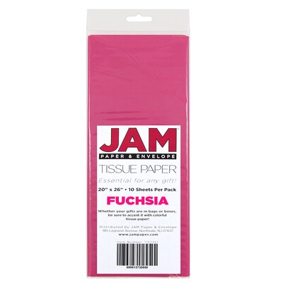 JAM PAPER Tissue Paper White 20 Sheets/Pack (11537395A)