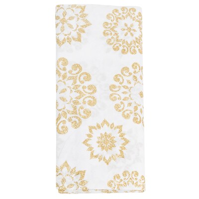 JAM PAPER Design Tissue Paper, Glitter Gold Mandalas, 4/Pack