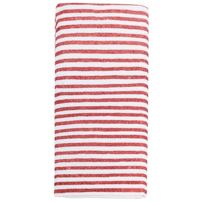 JAM PAPER Design Tissue Paper, Glitter Ruby Stripe, 4/Pack