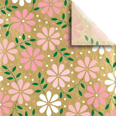 JAM PAPER Design Tissue Paper, Baby Daisy Gold, 240 Sheats/Ream