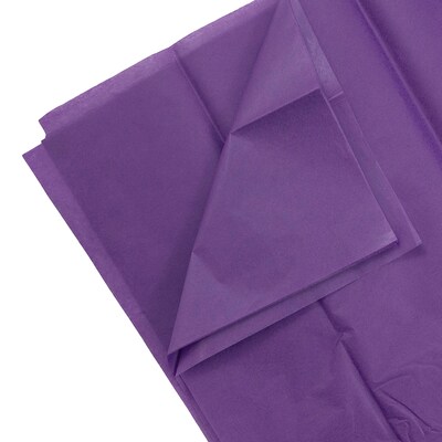 JAM Paper 20 x 26 Tissue Paper, Purple, 20 Sheets/Pack (1152355A)