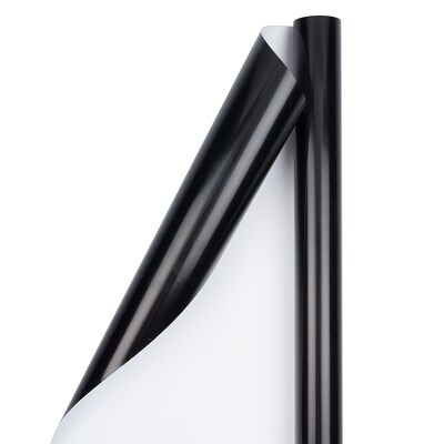 JAM Paper Wrapping Paper, 25 Sq. ft. x 30", Black, 2/Pack (165S25BLG)