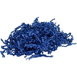 JAM PAPER Crinkle Cut Shred Tissue Paper, Presidential Blue, 40 lb/box (1192474)
