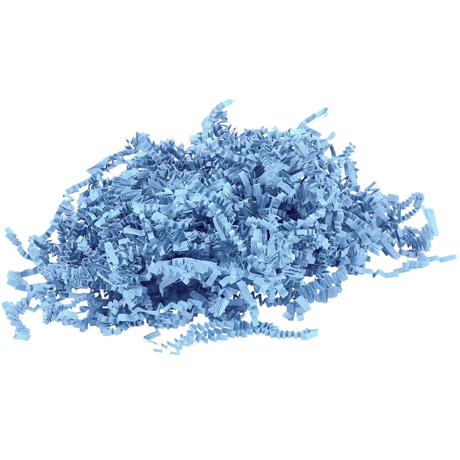 JAM PAPER Crinkle Cut Shred Tissue Paper, Baby Blue, 20 lb/box