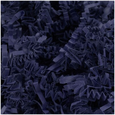 JAM Paper Crinkle Cut Shred Tissue Paper, Navy Blue, 20 lbs. (1192461)