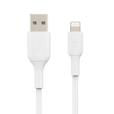 Belkin BOOST CHARGE Lightning to USB-A Cable, 15cm / 6", White