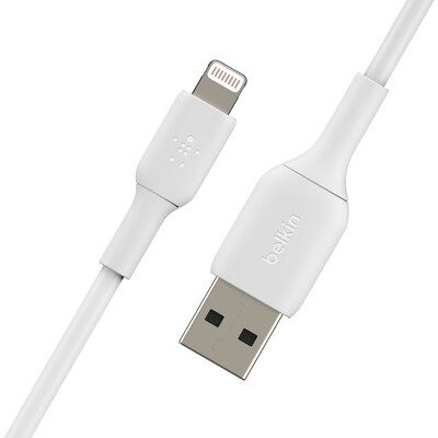 Belkin BOOST CHARGE Lightning to USB-A Cable, 15cm / 6", White