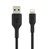 Belkin Lightning to USB-A Boost Charge Braided Cable, 6.6, MFi-Certified,  Black