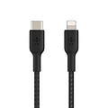 Belkin BOOST CHARGE Braided USB-C to Lightning Cable, 1m / 3.3 ft., Black