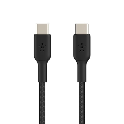 Belkin BOOST CHARGE Braided USB-C to USB-C Cable, 1m / 3.3 ft., Black