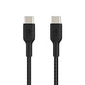 Belkin BOOST CHARGE Braided USB-C to USB-C Cable, 1m / 3.3 ft., Black