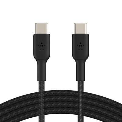 Belkin BOOST CHARGE Braided USB-C to USB-C Cable, 1m / 3.3 ft., Black