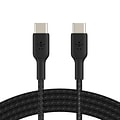 Belkin BOOST CHARGE Braided USB-C to USB-C Cable, 1m / 3.3 ft., Black