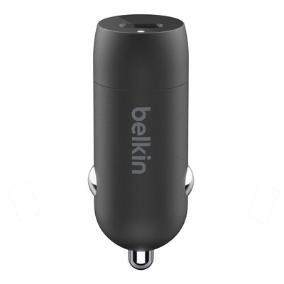 Belkin BOOST CHARGE USB-C to Lightning Cable Car Charger for Multiple Brands, Black (F7U099bt04-BLK)