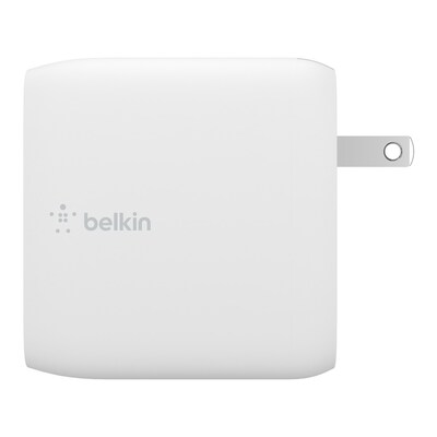 Belkin BOOST CHARGE Dual USB-C PD GaN Wall Charger, 68W, White