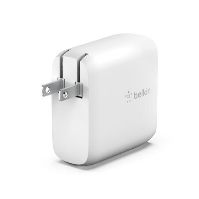 Belkin BOOST CHARGE Dual USB-C PD GaN Wall Charger, 68W, White