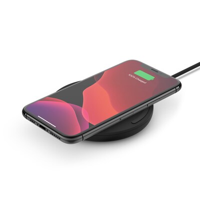 Belkin BOOST CHARGE 10W Wireless Charging Pad + QC 3.0 Wall Charger + Cable, Black