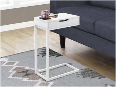 Monarch Specialties Inc. 16" x 10.25" Accent Table, White (I 3601)