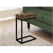 Monarch Specialties Inc. 16 x 10.25 Accent Table, Brown Reclaimed/Black (I 3602)