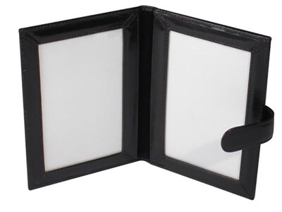 Club Rochelier Zenith Small Leather Book Picture Frame, Glossy Brown (ZN4143)