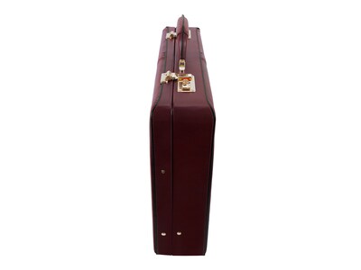 McKleinUSA Reagan V Series Leather Locking Attache, Burgundy (80446)