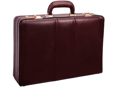 McKleinUSA Coughlin V Series Leather Expandable Attache, Burgundy (80466)