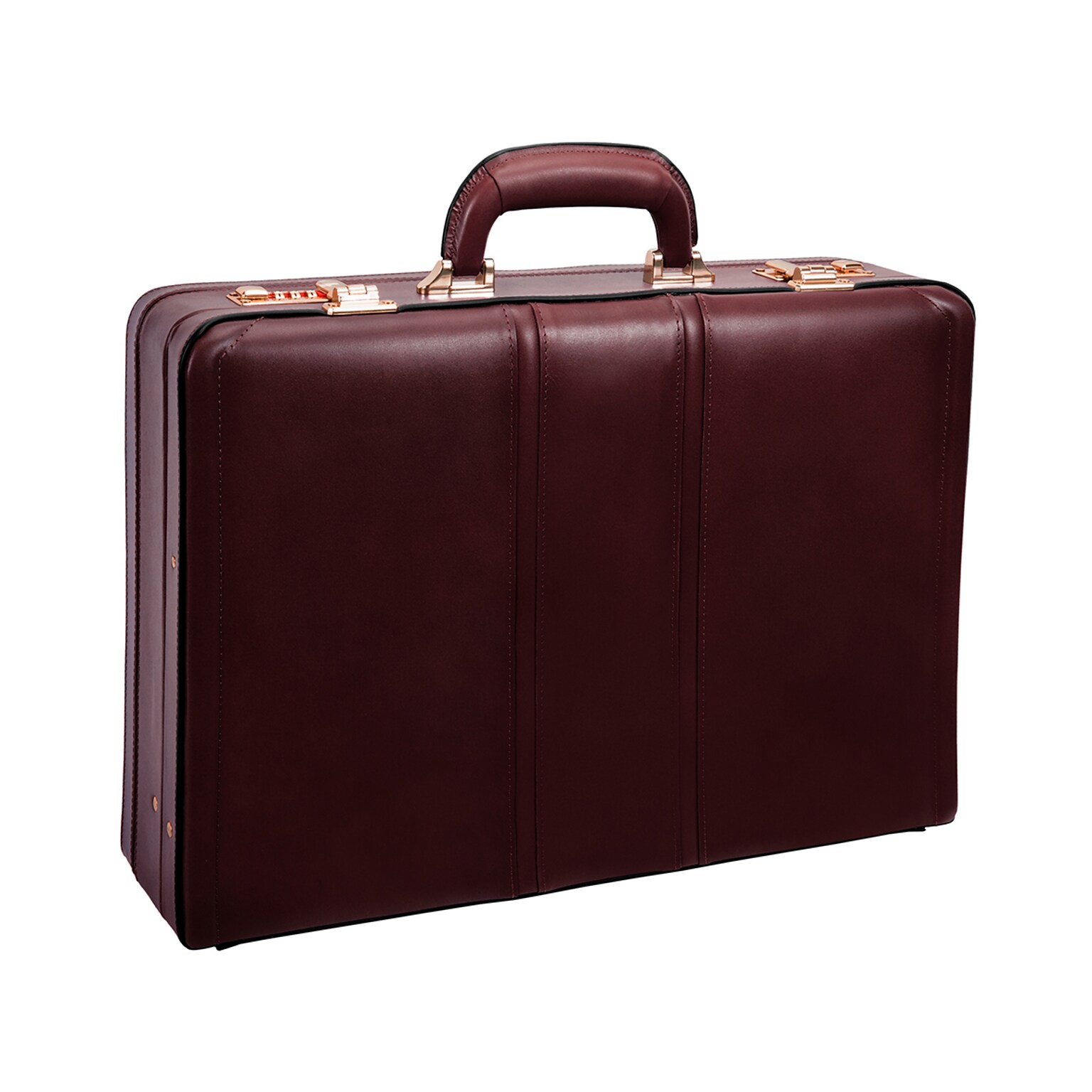 McKleinUSA Coughlin V Series Leather Expandable Attache, Burgundy (80466)
