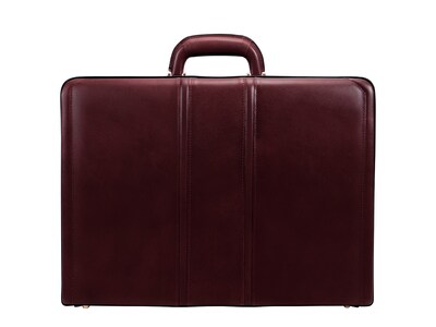 McKleinUSA Coughlin V Series Leather Expandable Attache, Burgundy (80466)