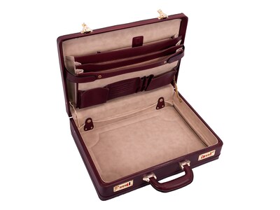 McKleinUSA Coughlin V Series Leather Expandable Attache, Burgundy (80466)