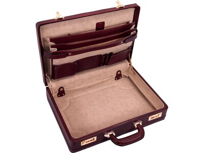 McKleinUSA Coughlin V Series Leather Expandable Attache, Burgundy (80466)