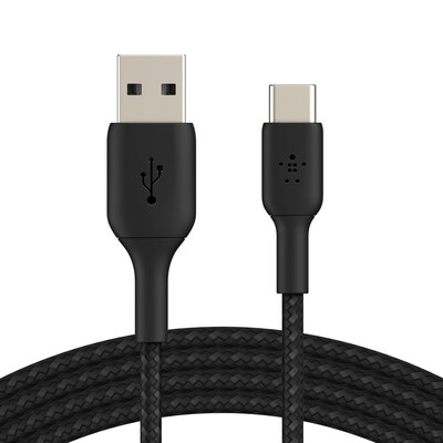 Belkin BOOST CHARGE 6.6' USB C to USB A Audio/Video Cable, Black (CAB002BT2MBK)