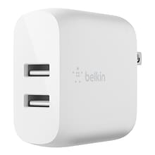 Belkin BOOST CHARGE Dual USB-A Wall Charger, 24W, White