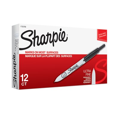 8-Count Ultra Fine Point Sharpie Retractable Permanent Markers Assorted 