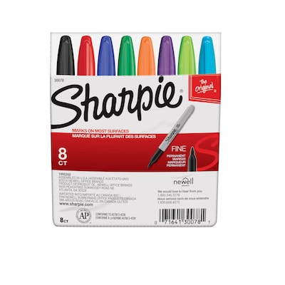 Sharpie Permanent Marker, Ultra Fine - 8 markers